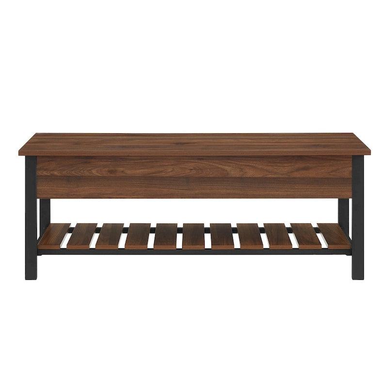 Banc de rangement à couvercle relevable