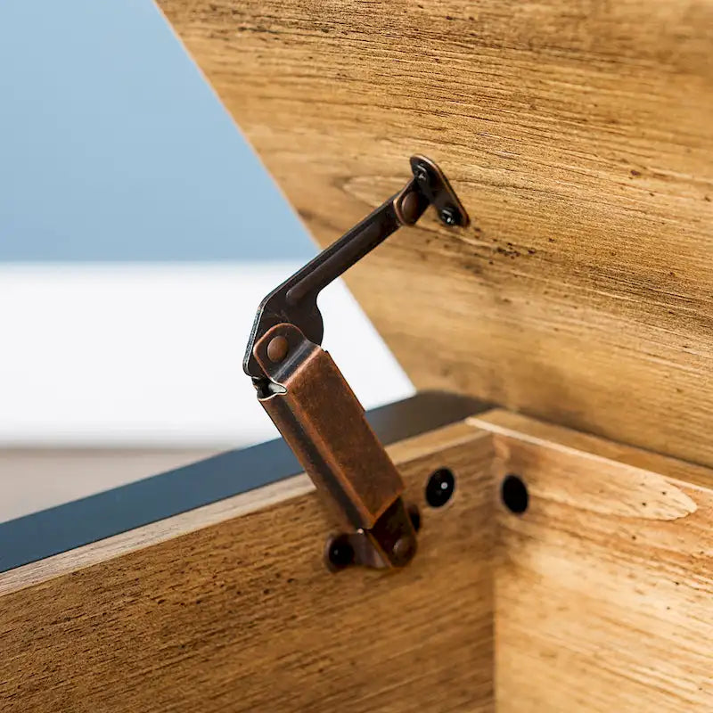Banc de rangement à couvercle relevable