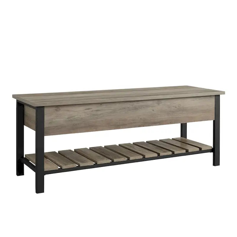 Banc de rangement à couvercle relevable