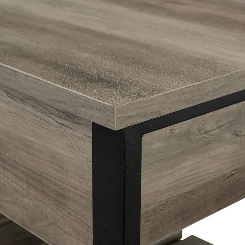 Banc de rangement à couvercle relevable