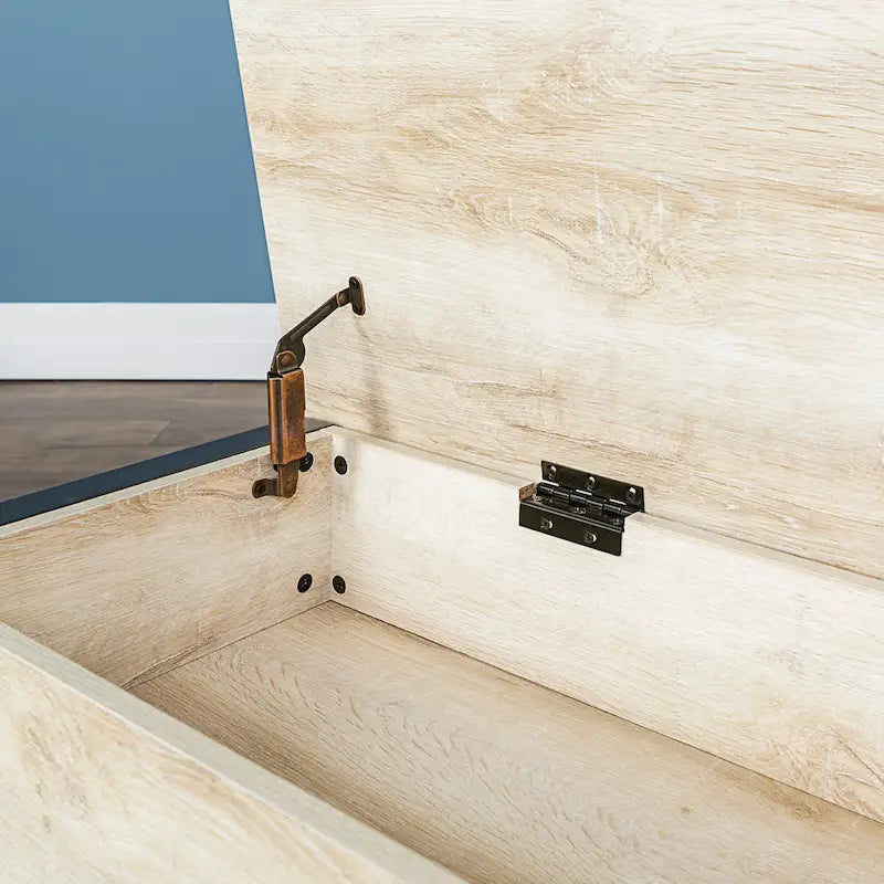 Banc de rangement à couvercle relevable