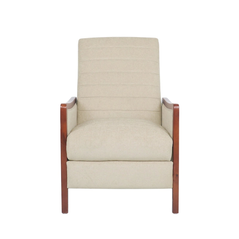 Fauteuil inclinable à dossier matelassé capitonné