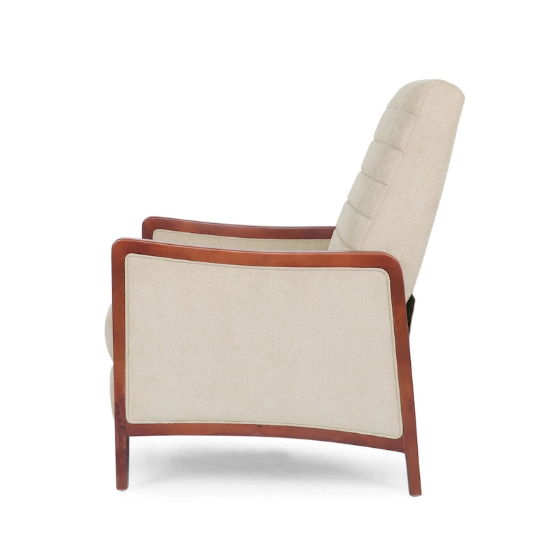 Fauteuil inclinable à dossier matelassé capitonné