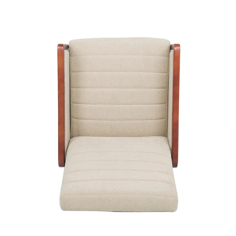 Fauteuil inclinable à dossier matelassé capitonné