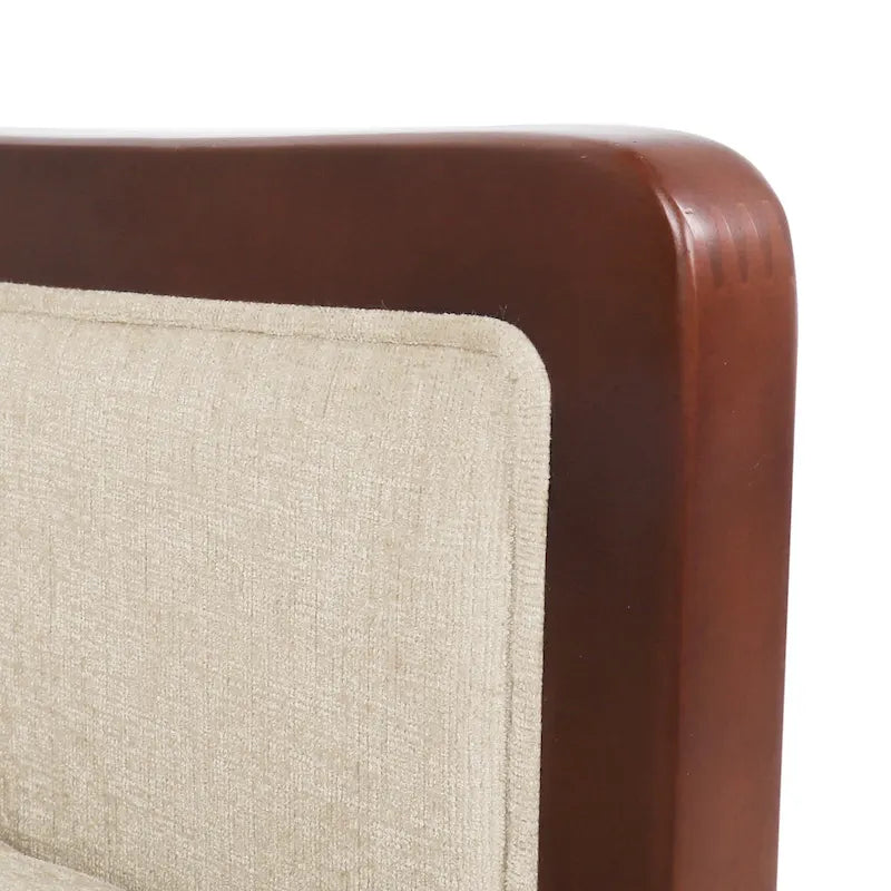 Fauteuil inclinable à dossier matelassé capitonné