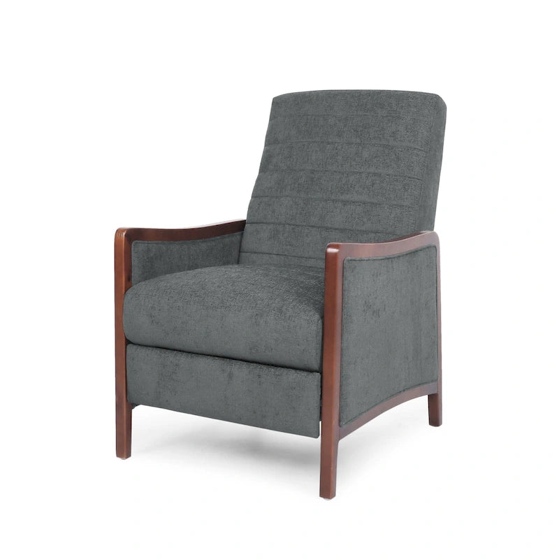 Fauteuil inclinable à dossier matelassé capitonné