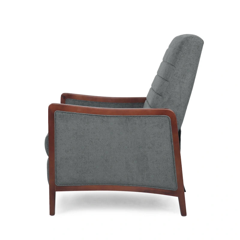 Fauteuil inclinable à dossier matelassé capitonné