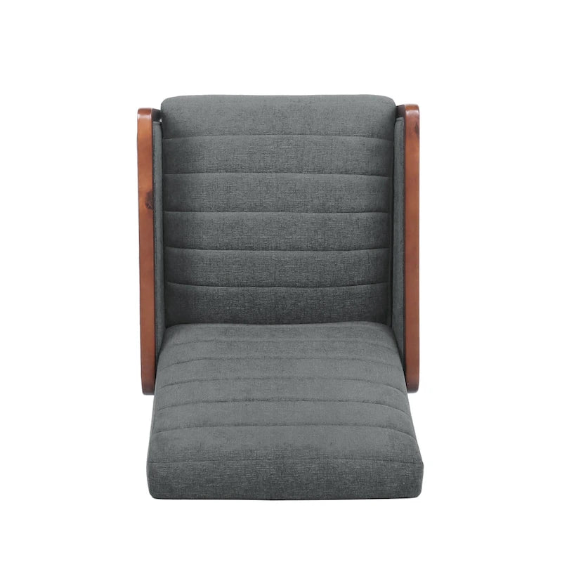 Fauteuil inclinable à dossier matelassé capitonné