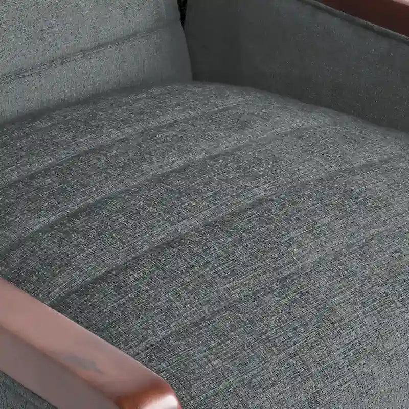 Fauteuil inclinable à dossier matelassé capitonné