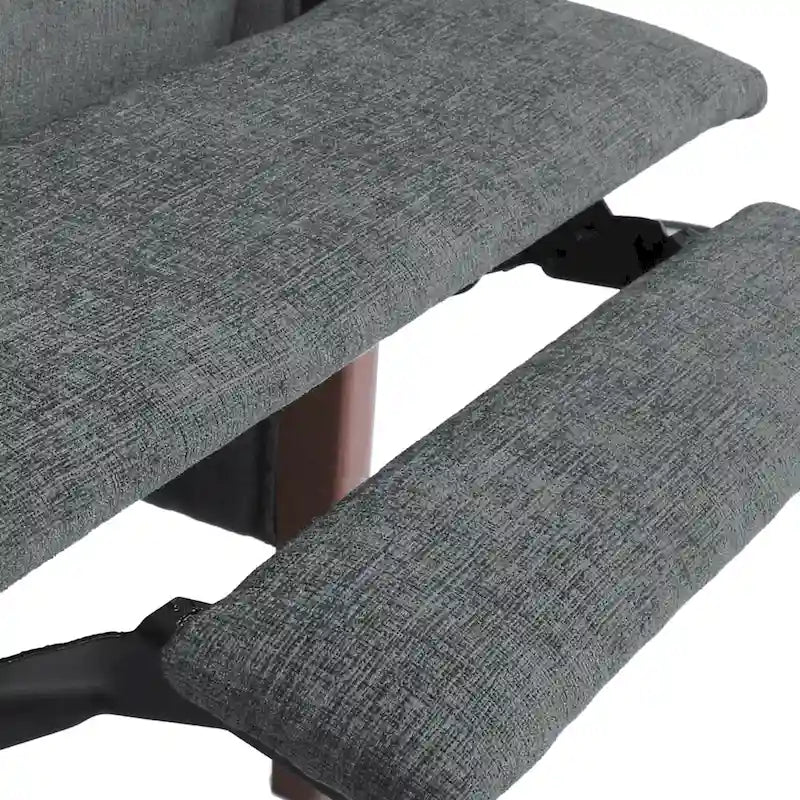 Fauteuil inclinable à dossier matelassé capitonné