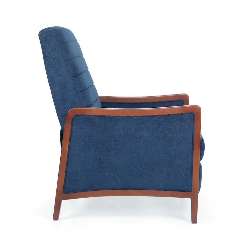 Fauteuil inclinable à dossier matelassé capitonné