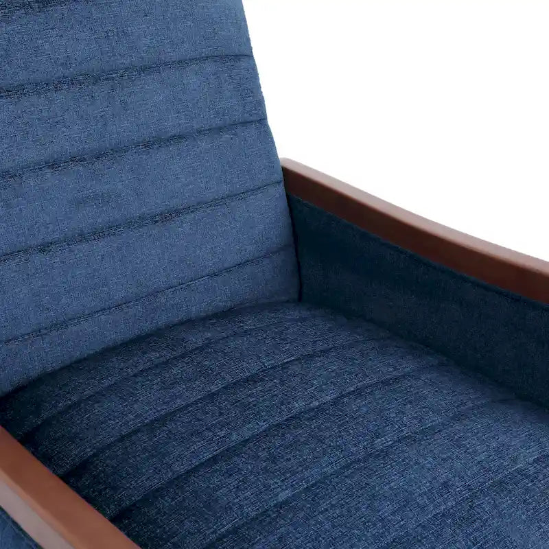 Fauteuil inclinable à dossier matelassé capitonné