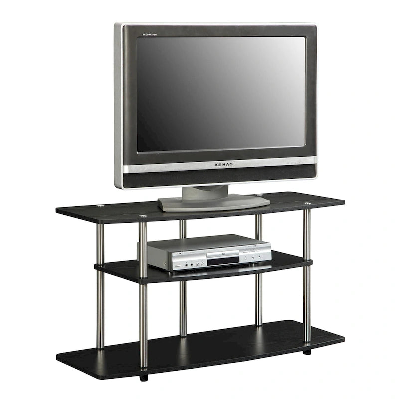 Meuble TV large à 3 niveaux, sans outils