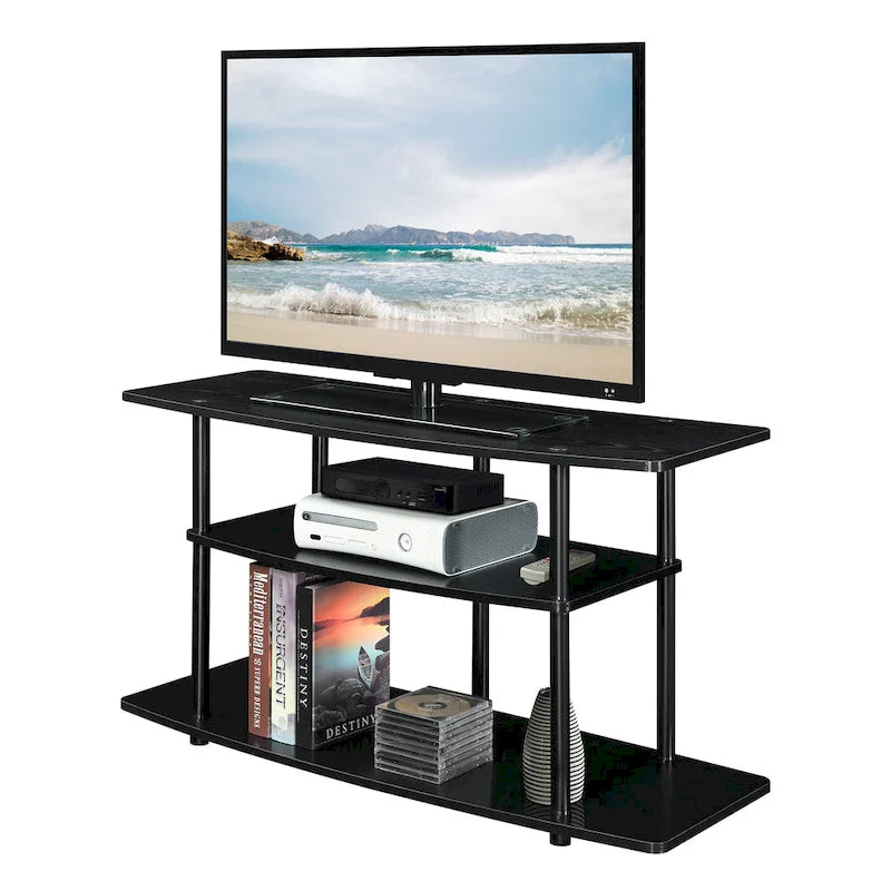 Meuble TV large à 3 niveaux, sans outils