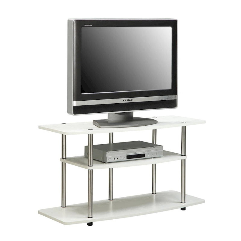 Meuble TV large à 3 niveaux, sans outils