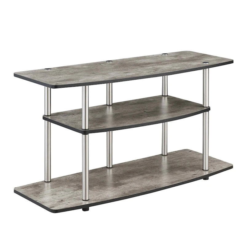 Meuble TV large à 3 niveaux, sans outils