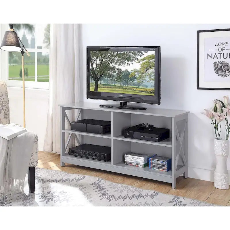 Meuble TV de 55 pouces avec étagères