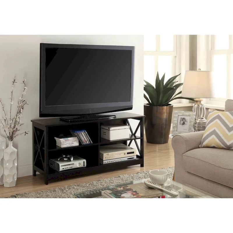 Meuble TV de 55 pouces avec étagères