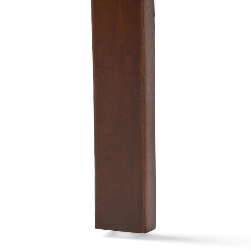 Banc Nelson rustique en bois d'acacia avec coussin