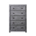 Commode à 5 tiroirs en bois massif Montauk