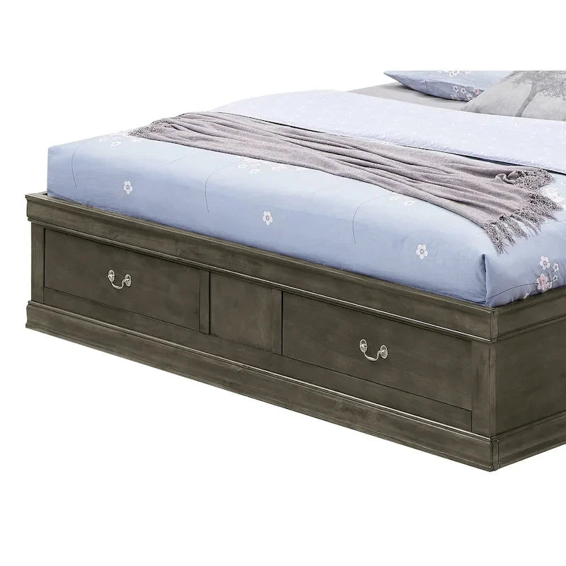 Lit plate-forme grand lit avec rangement