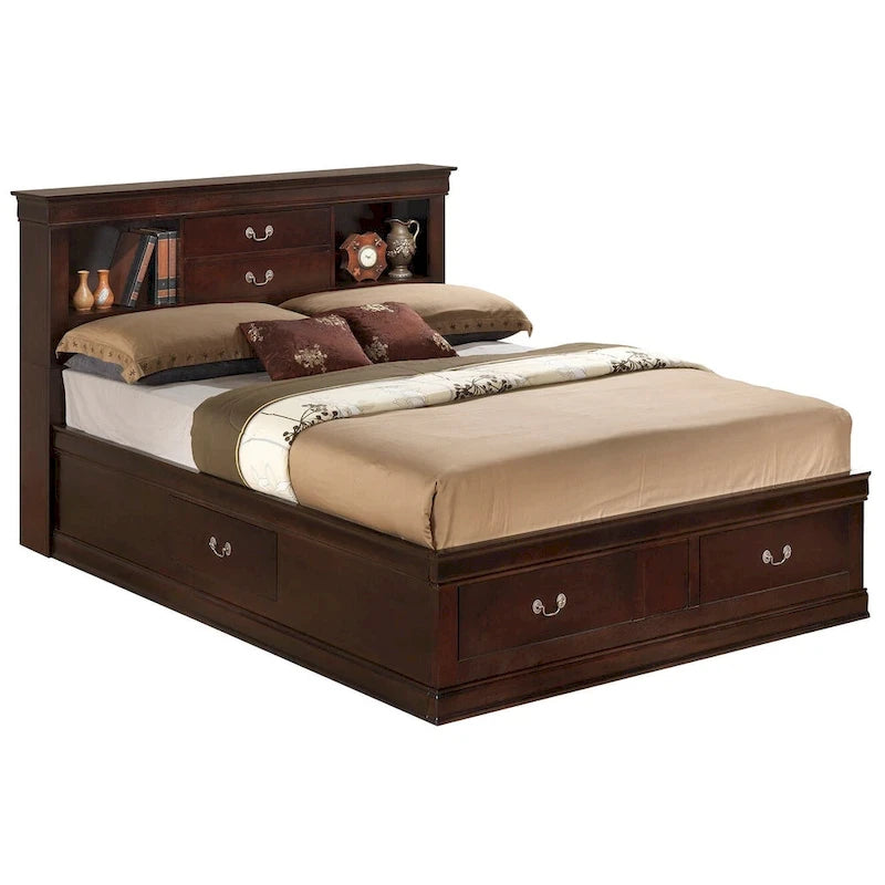 Lit plate-forme grand lit avec rangement