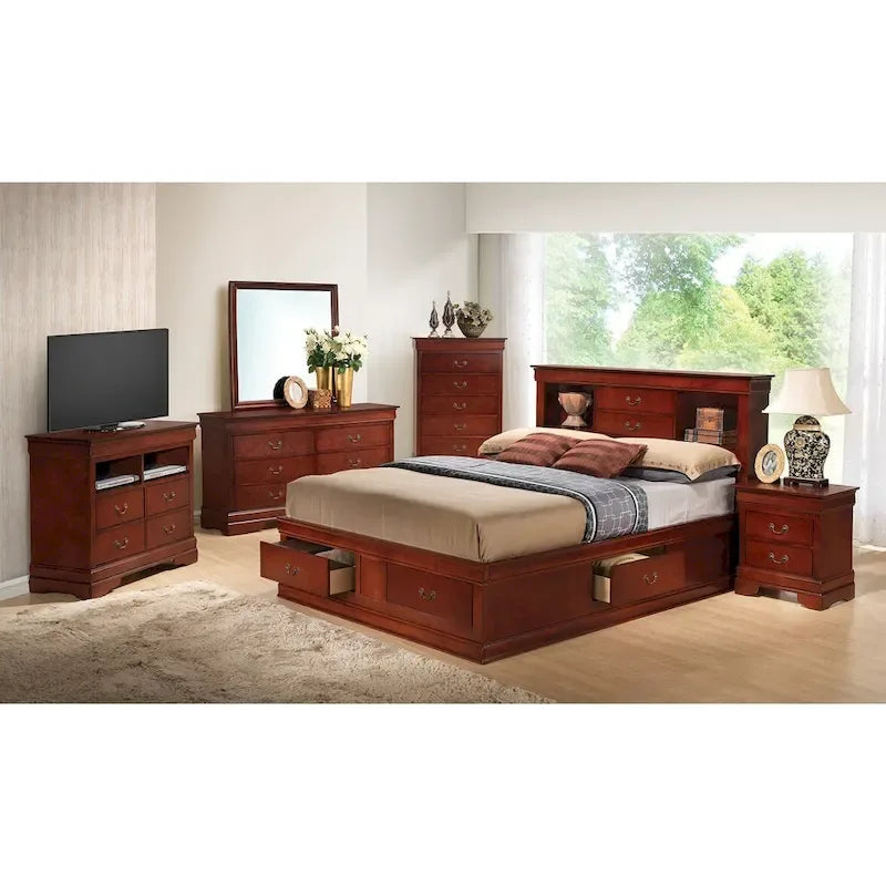 Lit plate-forme grand lit avec rangement