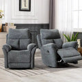 Swivel Rocker Fabric Recliner Chair Manual Reclining Sofa  of two
