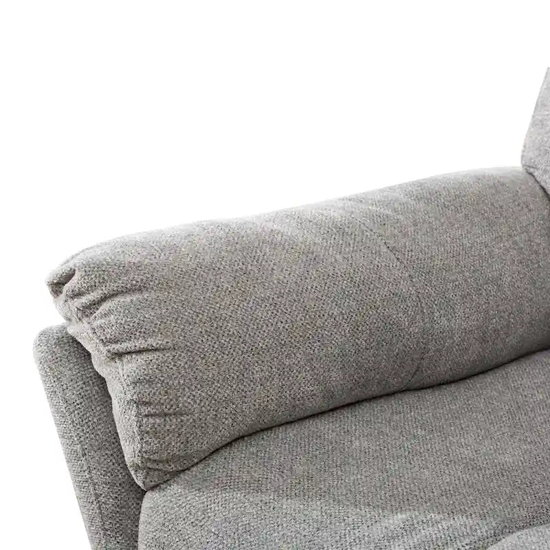 Fauteuil inclinable pivotant en tissu avec fonction d'inclinaison manuelle