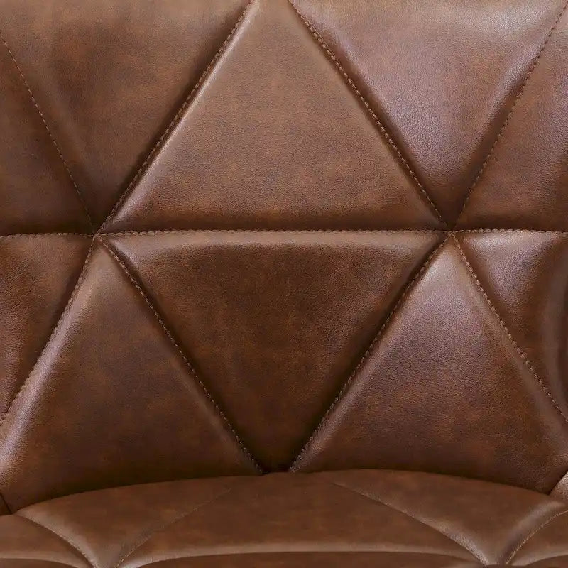 Tabourets de comptoir pivotants de 66 cm de style moderne du milieu du siècle en similicuir/tissu, pour îlot