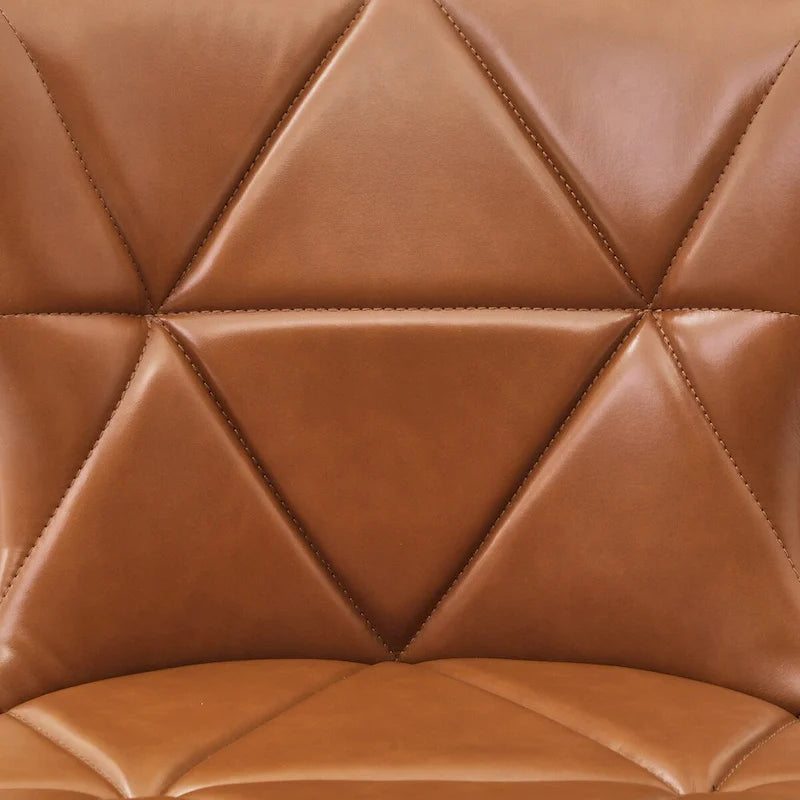 Tabourets de comptoir pivotants de 66 cm de style moderne du milieu du siècle en similicuir/tissu, pour îlot