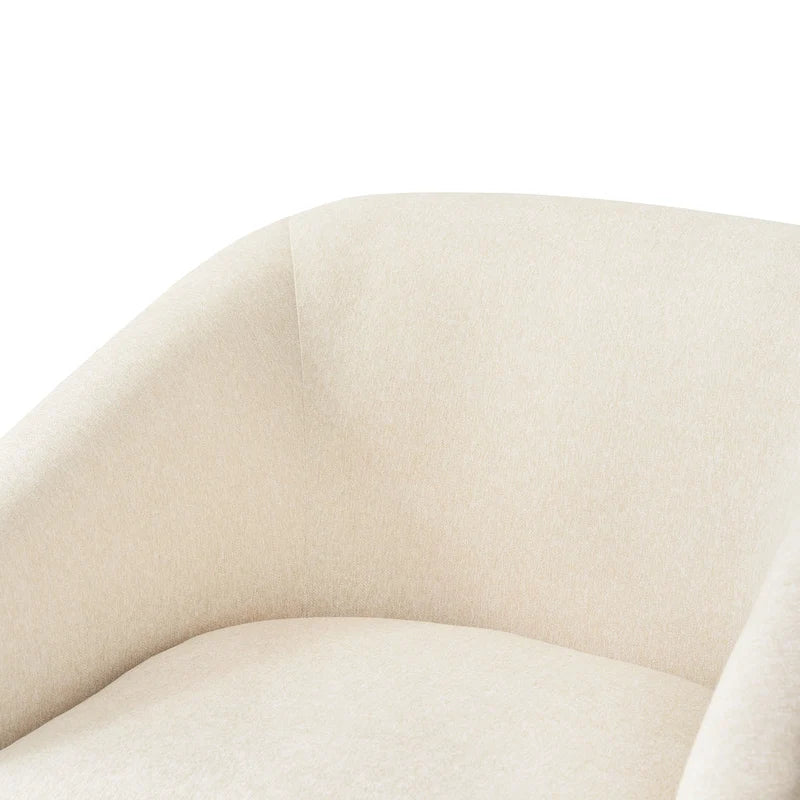 Fauteuil d'appoint pivotant en bois de style moderne pour salon