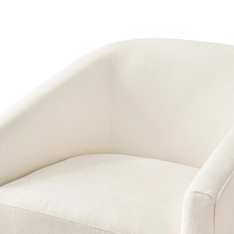 Fauteuil d'appoint pivotant en bois de style moderne pour salon