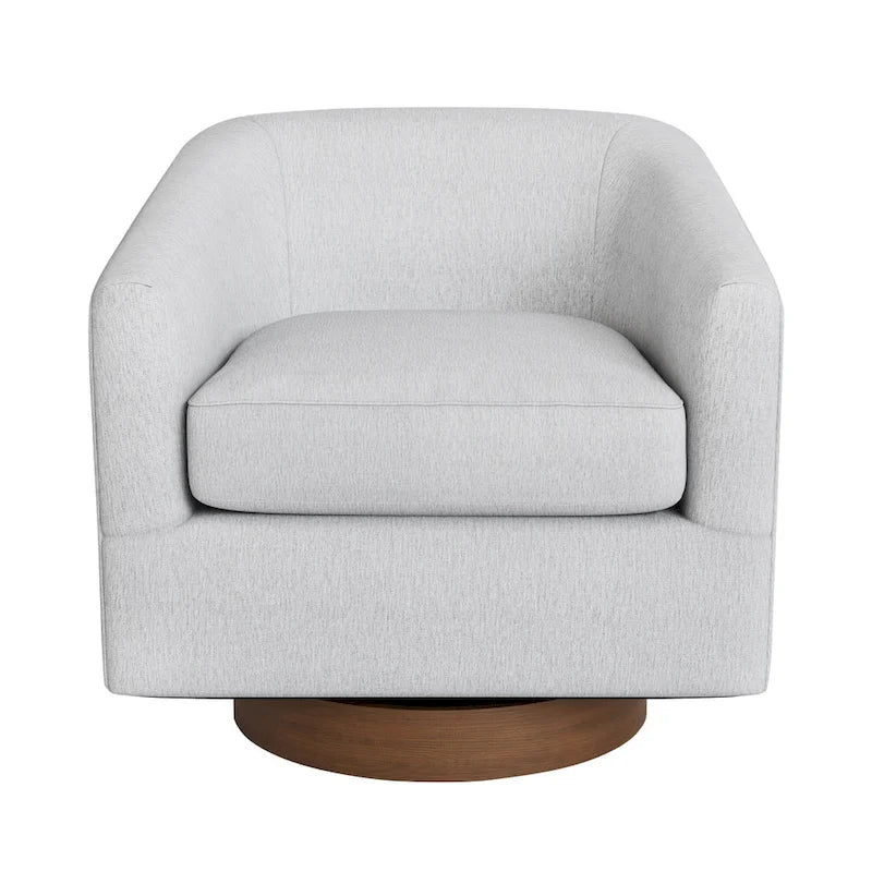 Fauteuil d'appoint pivotant en bois de style moderne pour salon