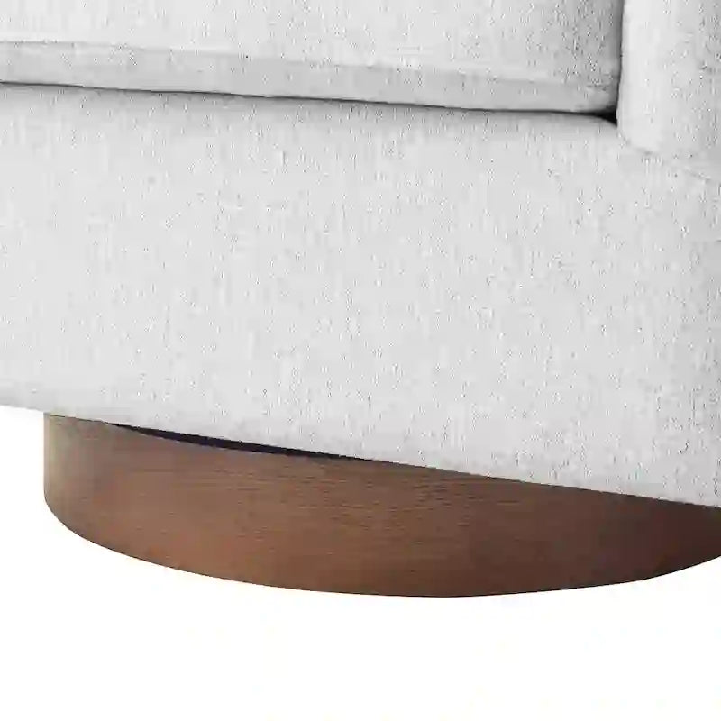 Fauteuil d'appoint pivotant en bois de style moderne pour salon