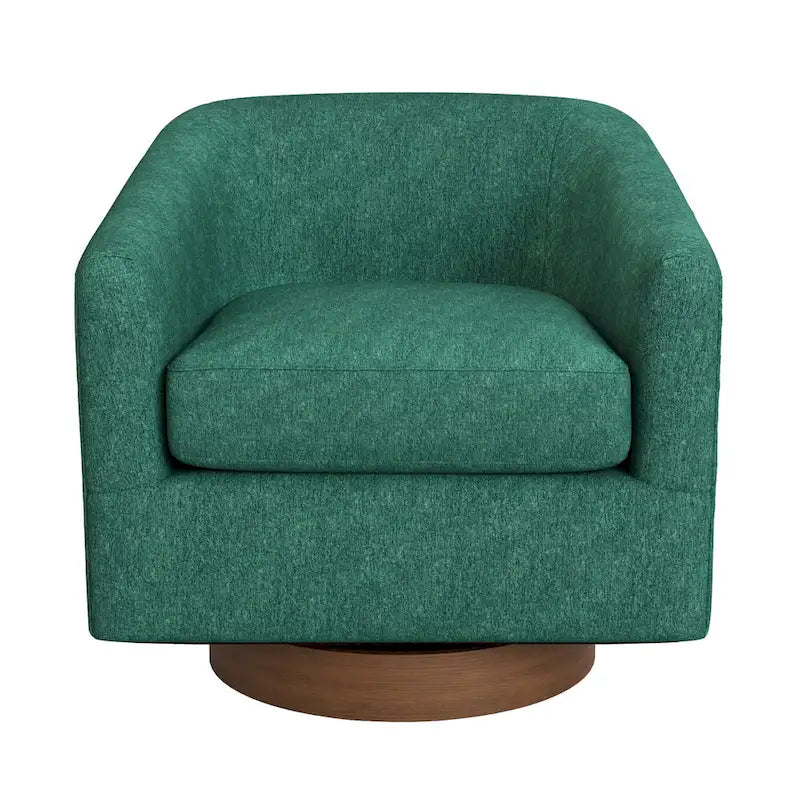 Fauteuil d'appoint pivotant en bois de style moderne pour salon
