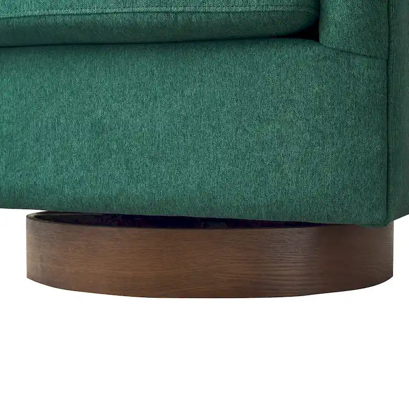Fauteuil d'appoint pivotant en bois de style moderne pour salon